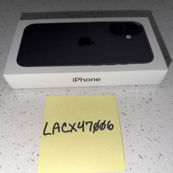 Apple iPhone 16 - Unlocked, 128 GB, Black, A3081
