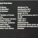 Good MacBook Pro 2021 - 16 inch - Apple M1 Pro 10-core, Gray, 512 GB, 32 GB