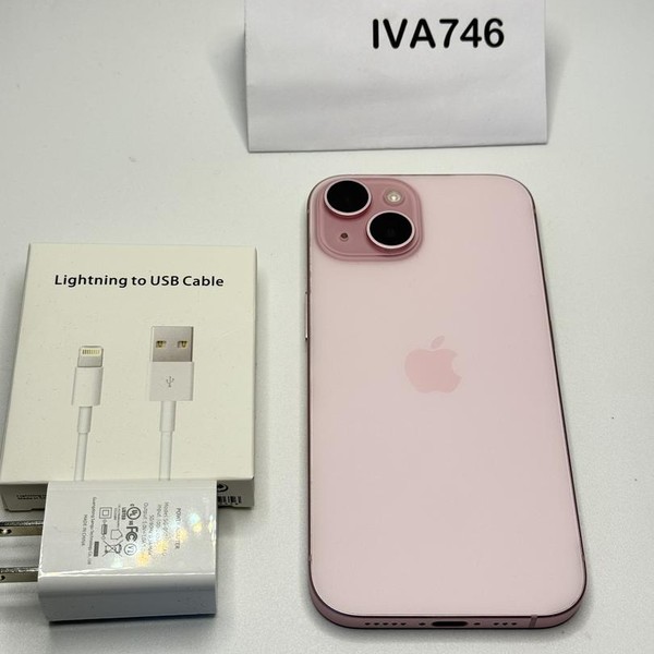 Apple iPhone 15 - Unlocked, 128 GB, Pink, A2846