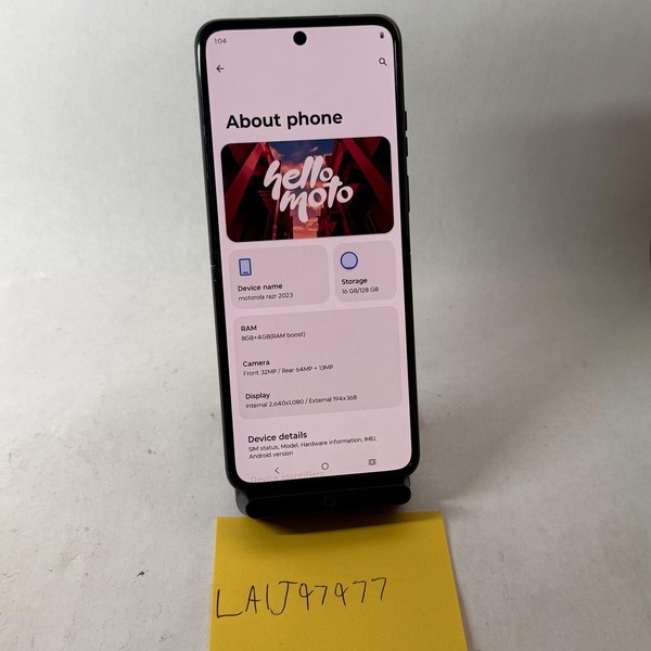 Motorola Razr (2023) - Unlocked, 128 GB, Sage, 8 GB