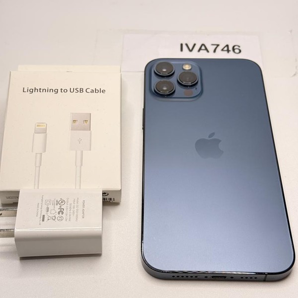 Apple iPhone 12 Pro Max - Unlocked, 128 GB, Pacific Blue, A2342