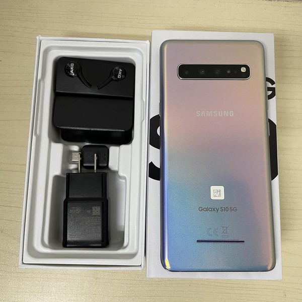 Samsung Galaxy S10 5G - Verizon, 256 GB, Silver, 8 GB, SM-G977U