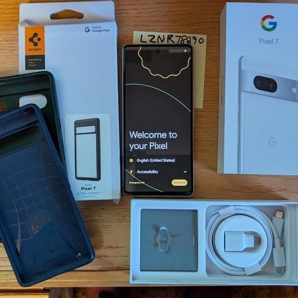 Google Pixel 7 - Unlocked, 128 GB, Snow, 8 GB, GVU6C, Sub-6 5G