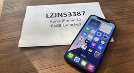 Good
													Apple iPhone 12 - Unlocked, Black, 64 GB, A2172, photo 1 of 6