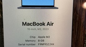 Mint
													MacBook Air 2023 - 15" - Apple M2, Midnight, 256 GB, 8 GB, photo 2 of 9