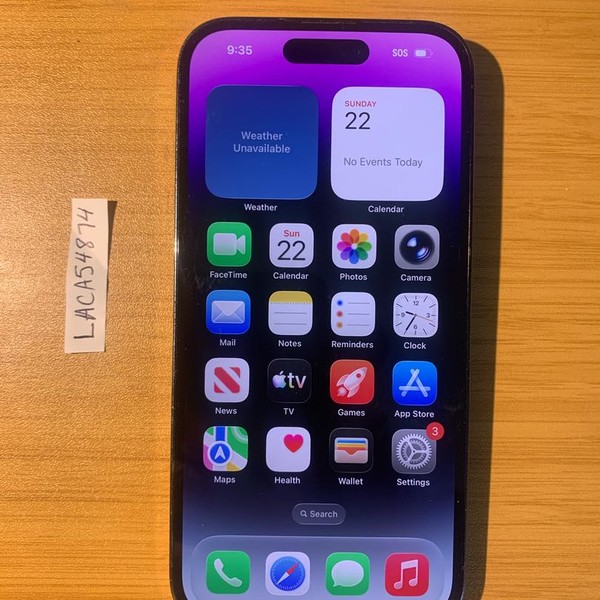 Apple iPhone 14 Pro - Unlocked, 256 GB, Purple, A2650