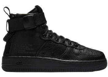 Nike SF Air Force 1 Mid Triple Black (GS) for sale