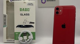 Good
													Apple iPhone 11 - Unlocked, Red, 128 GB, A2111, photo 1 of 5