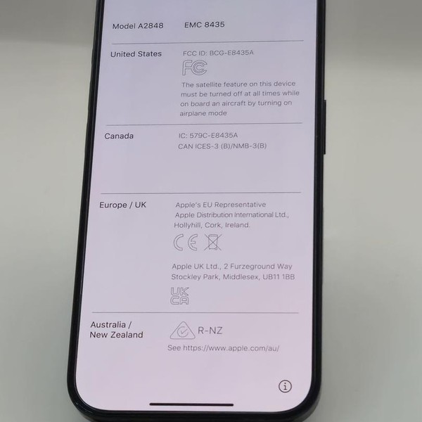 Apple iPhone 15 Pro - Unlocked, 128 GB, Blue, A2848