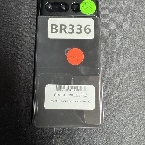 Google Pixel 7 Pro - Unlocked, Obsidian, 256 GB, 12 GB, GE2AE