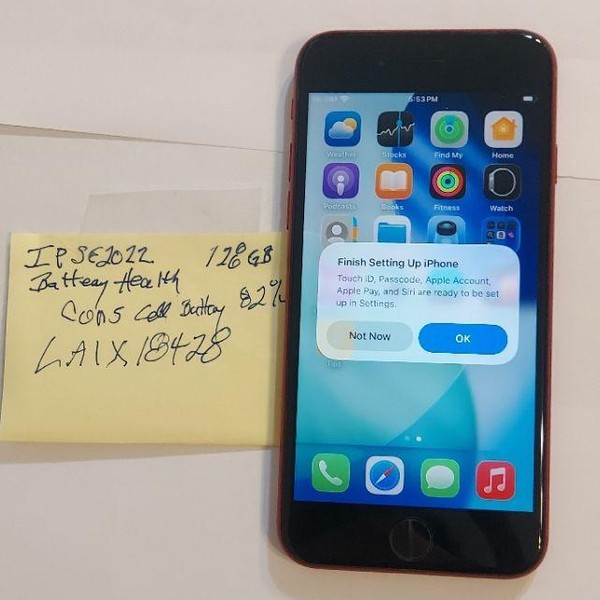 Apple iPhone SE 3rd Gen 2022 - Consumer Cellular, 128 GB, Red, A2595