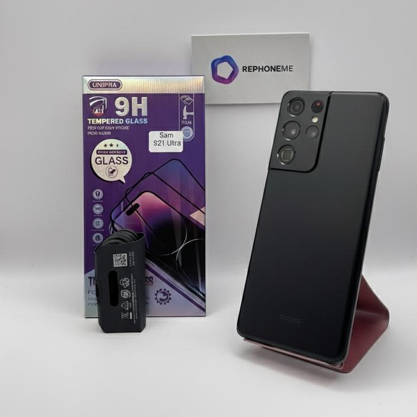 Samsung Galaxy S21 Ultra 5G - Unlocked, Black, 128 GB, 12 GB, SM-G998U1