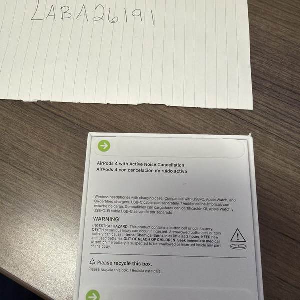 Apple AirPods 4th Gen - Active Noise Cancellation