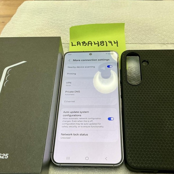 Samsung Galaxy S25 - Spectrum, 128 GB, Silver Shadow, 12 GB, SM-S931U