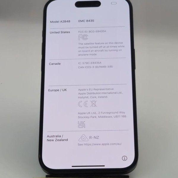 Apple iPhone 15 Pro - Unlocked, 128 GB, Blue, A2848