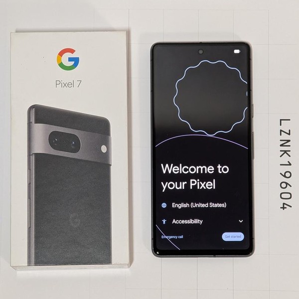 Google Pixel 7 - Unlocked, 128 GB, Obsidian, 8 GB, GVU6C, Sub-6 5G
