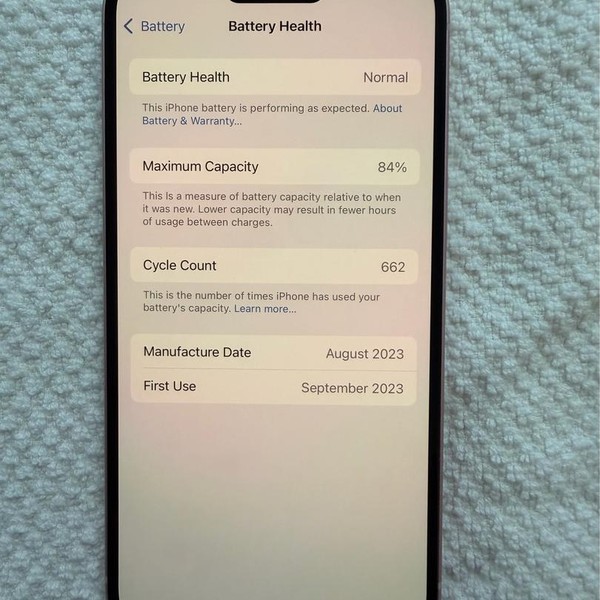 Apple iPhone 15 - Unlocked, 128 GB, Pink, A2846