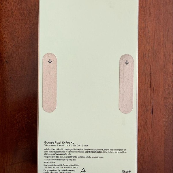 Google Pixel 10 Pro XL - Unlocked, 256 GB, Jade, GUL82