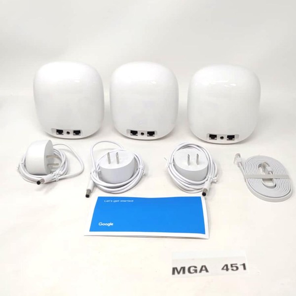 Google Nest Wifi Pro 6e Mesh Router - Snow, 3-Pack
