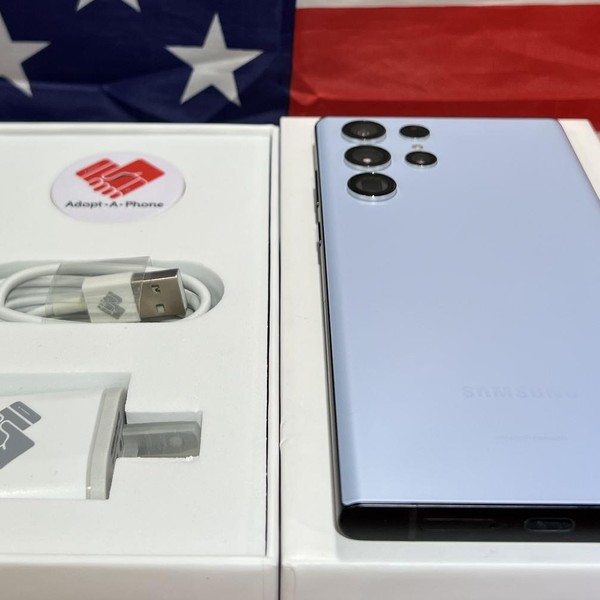 Samsung Galaxy S22 Ultra - Unlocked, 512 GB, Sky Blue, 12 GB, SM-S908U1