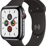 Mint Apple Watch Series 5 44mm - Unlocked, Black, A2095 Cellular, Stainless Steel