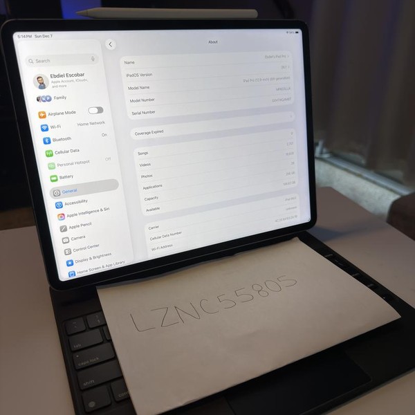 Apple iPad Pro 12.9 inch 6th Gen 2022 - Unlocked, Gray, 256 GB