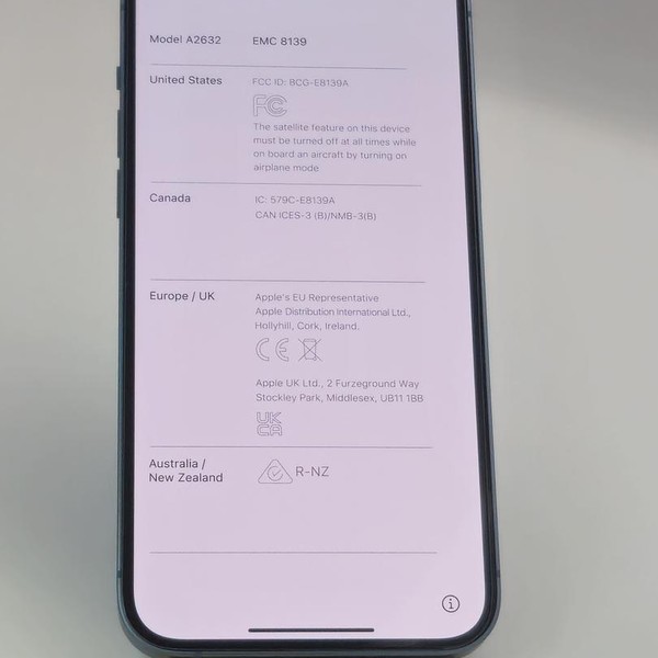 Apple iPhone 14 Plus - Unlocked, Blue, 128 GB, A2632