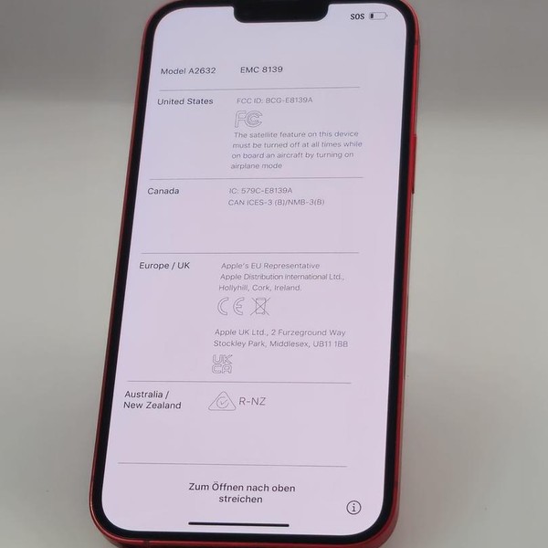 Apple iPhone 14 Plus - Unlocked, 128 GB, Red, A2632