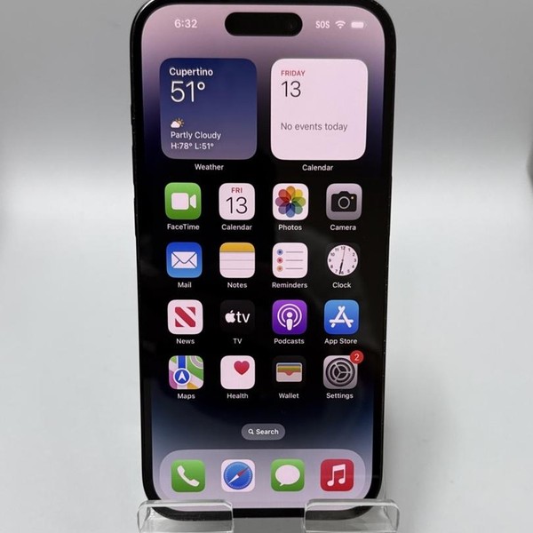 Apple iPhone 14 Pro - Unlocked, 128 GB, Black, A2650