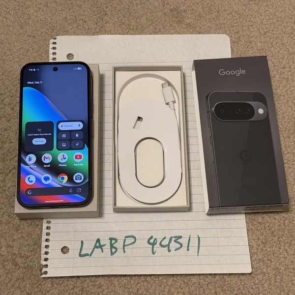 Google Pixel 10 - Unlocked, 128 GB, Obsidian, GLBW0