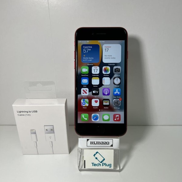 Apple iPhone SE 2nd Gen 2020 - Unlocked, 64 GB, Red, A2275
