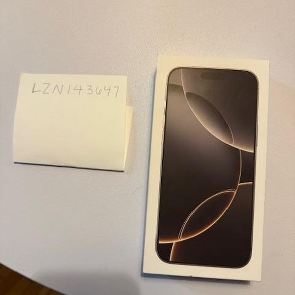 Apple iPhone 16 Pro Max - Unlocked, 1 TB, Natural, A3084