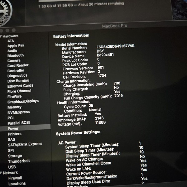 MacBook Pro 2018 (With Touch Bar) - 15 inch - 256 GB, Gray, 16 GB, Intel Core i7