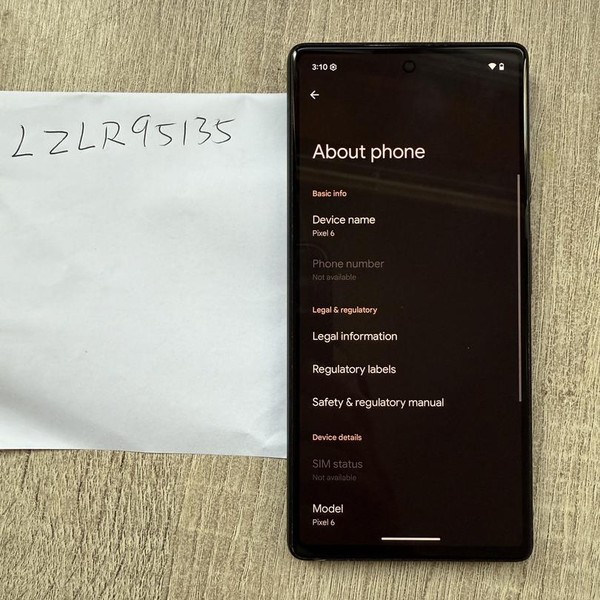 Google Pixel 6 - Unlocked, 128 GB, Coral, 8 GB, GB7N6