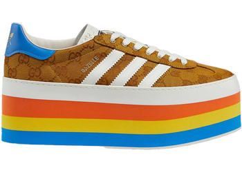 adidas x Gucci Gazelle Original GG Multicolor Platform (Women's) for sale