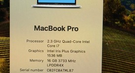 Good
													MacBook Pro 2020 - 13" - I7, Silver, 512 GB, 16 GB, photo 4 of 10