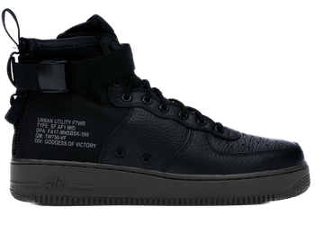 Nike SF Air Force 1 Mid Black Dark Hazel for sale