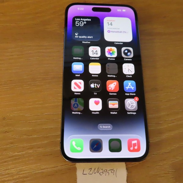 Apple iPhone 14 Pro Max - Unlocked, 128 GB, Purple, A2651