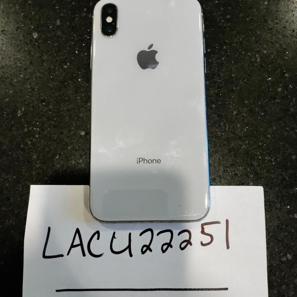 Apple iPhone X - Unlocked, 64 GB, Silver, A1865