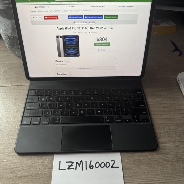 Apple iPad Pro 12.9 inch 6th Gen 2022 - Verizon, 256 GB, Gray