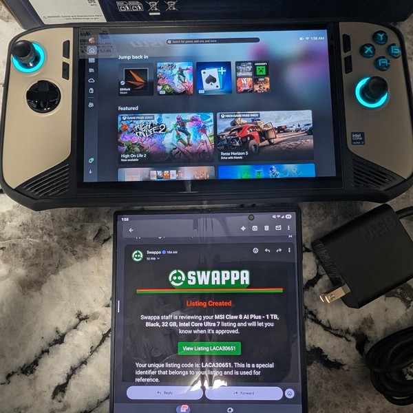 MSI Claw 8 AI Plus - 1 TB, Black, 32 GB, Intel Core Ultra 7