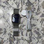 Good Apple Watch Series 7 45mm - Unlocked, Silver, A2477 - Cellular, Stainless