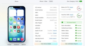 Good
													Apple iPhone 13 - Unlocked, Blue, 128 GB, A2482, photo 2 of 9