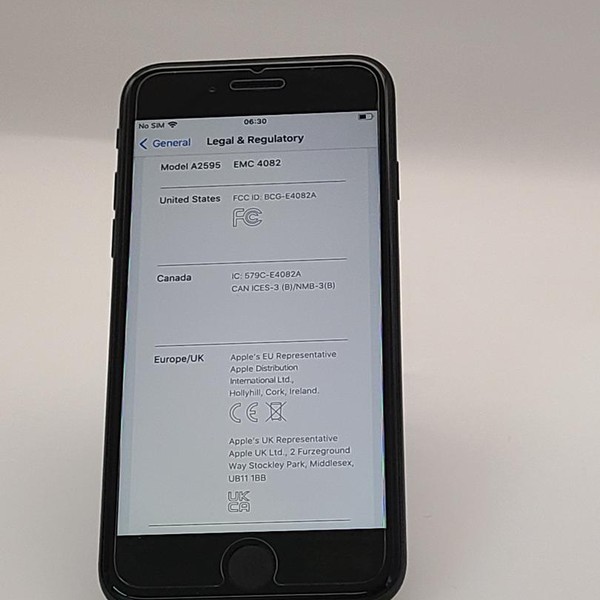 Apple iPhone SE 3rd Gen 2022 - AT&T, 64 GB, Midnight, A2595