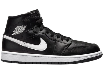 Jordan 1 Mid Black/White for sale