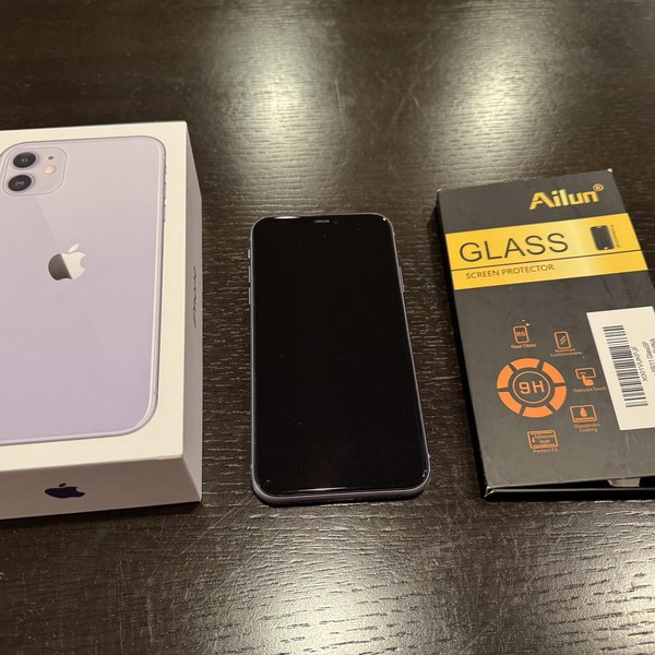 Apple iPhone 11 - Unlocked, 128 GB, Purple, A2111