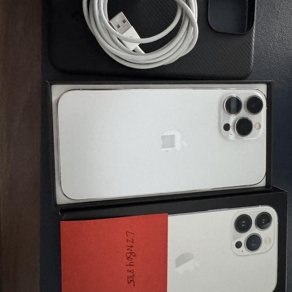 Apple iPhone 13 Pro Max - Unlocked, 128 GB, Silver, A2484