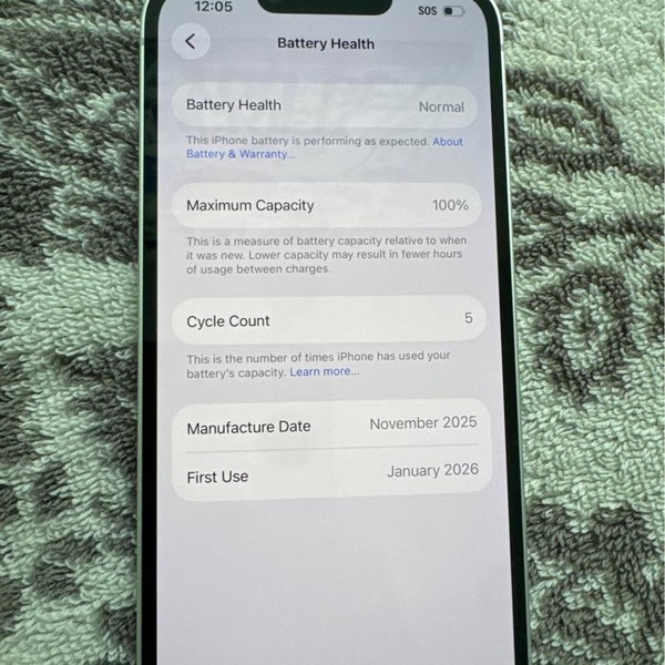 Apple iPhone 16e - Cricket, 128 GB, White, A3212