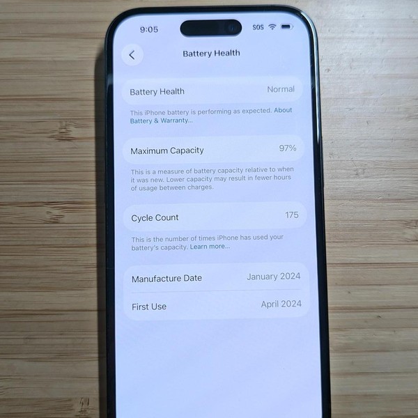 Apple iPhone 15 - Unlocked, 128 GB, Black, A2846