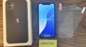 Good
													Apple iPhone 11 - Unlocked, Black, 128 GB, A2111, photo 1 of 11